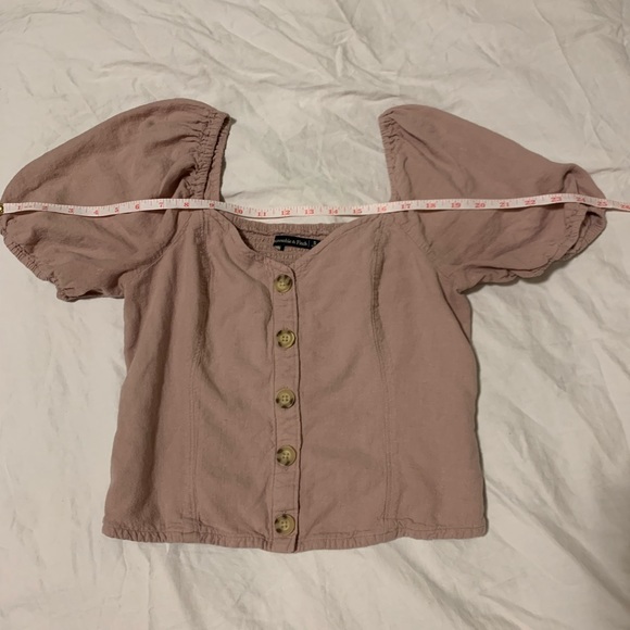 Abercrombie & Fitch Puff Sleeve Blouse - Picture 6 of 8